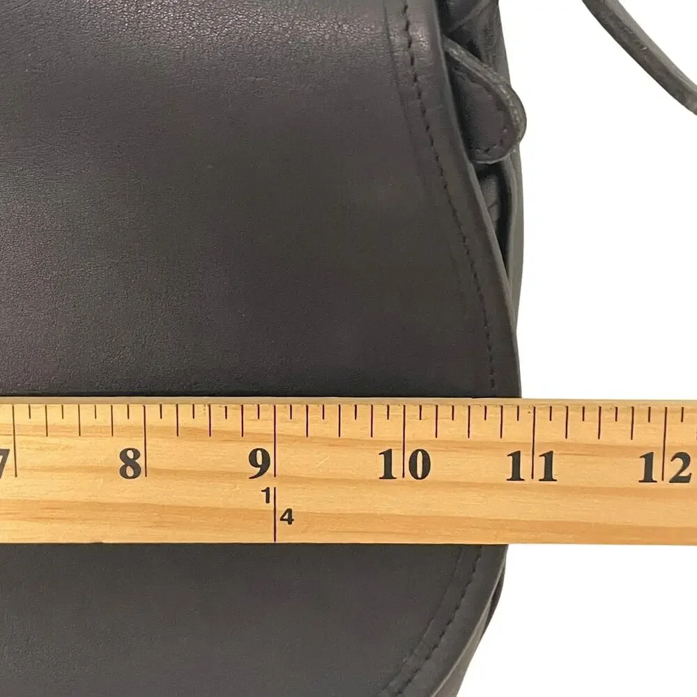 Vintage Coach Fletcher Messenger Bag Black Leather 4150 - Picture 10 of 13